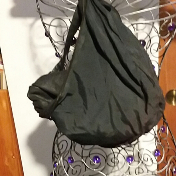 Genuine Merchandise Bags Faded Black Leather Sling Bag Poshmark